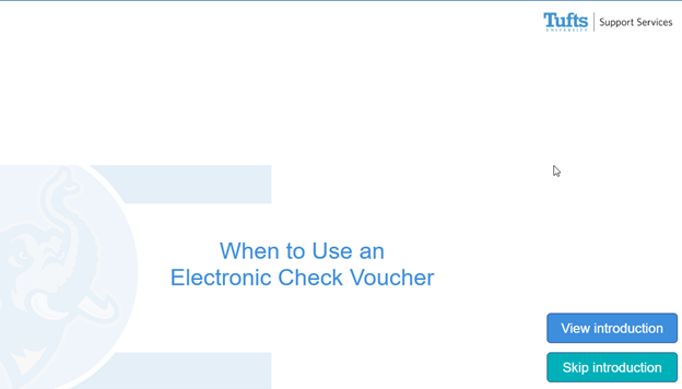 Screenshot of check voucher tool